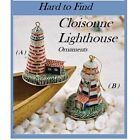 Beach Coastal Nautical Beach Decor Cloisonne Lighthouse Ornament