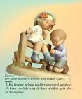 1990 Enesco Figurine Memories of Yesterday "Tying the Knot" - Brother & Sister