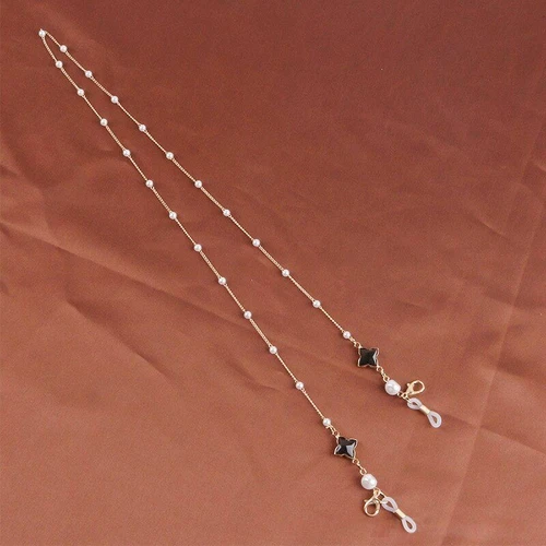 Collane e pendagli di bigiotteria neri in strass