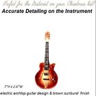 7" Realistic VIOLA Style musical instruments electric guitar keepsake ornament