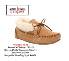 Minnetonka Chrissy Slip-On Moccasin Slippers Bootie Shearling Fur style - Size 5