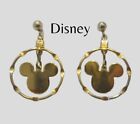 Disney Park Retired - Mickey Mouse Icon -Dangle Double Hoop Mikey Earrings  