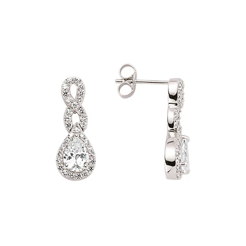 Cubic Zirconia Dangle/Drop Stone Costume Earrings