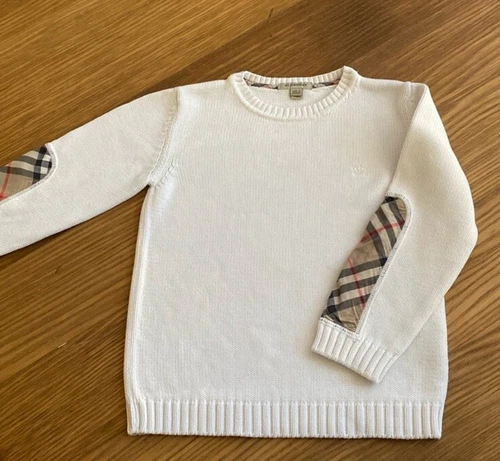 Burberry White Sweaters for Girls