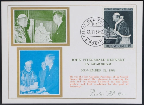 Politicians Cover Vatican Stamps