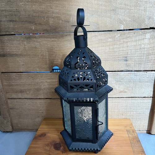 Glass Moroccan Candle Hurricanes