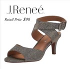 Renee Soncino PEWTER DANCE GLITTER Sandal