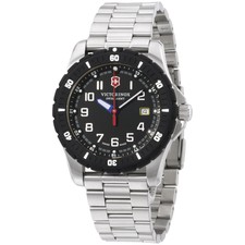 Victorinox Swiss Army Black Dial Stainless Steel Men's Watch 241675