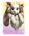 Wall Hanging / Standing 1980"s shabby Chic Ceramic long Ear Pretty in Pink bunny