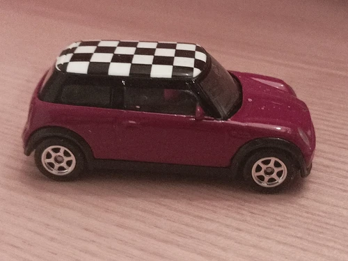 Voitures, camions et fourgons miniatures noirs WELLY Mini Cooper