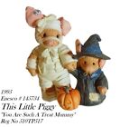 HTF - Enesco Figurine This Little Piggy "You Are Such A Treat Mummy"  halloween