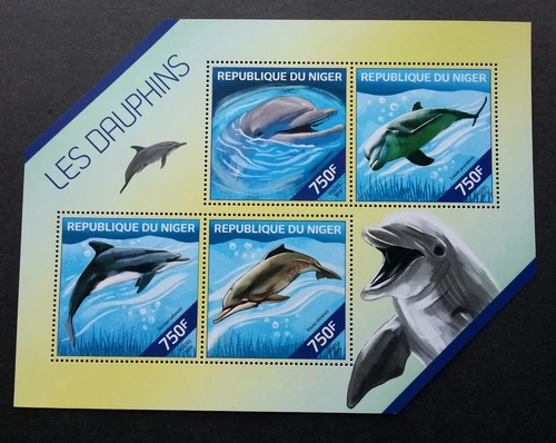 Timbres du Niger, sur dauphins