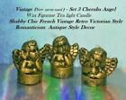 Rare Vintage Cherubs Angel Figurine Tealight Candle Figurines ornament HTF