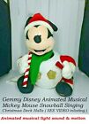 Gemmy Disney Animated Mickey Mouse Snowball Singing Christmas Display SEE VIDEO