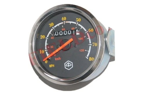 Schwarze Vespa Einzelne Cockpit-Instrumente für Roller Tachometer