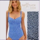 NEW Nip Tuck Joanne Twist Front Design Tummy Control One Piece Swimsuit Size 10