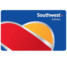 $50 Southwest Airlines Gift Card-Extra 10% OFF When you spend $100 or more-Email