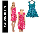 Calvin Klein Dress Size 6 Tie Dye  Laguna Lagoon Multi Sleeveless Fit & Flare