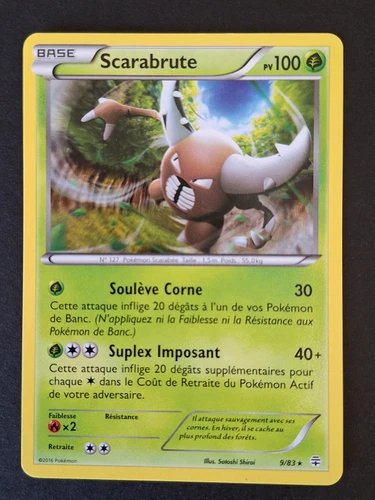 Cartes rares à l'unité de jeux de cartes à collectionner Pokémon JCC générations, en français