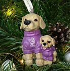 2016 MARCH OF DIMES DOGS YELLOW LABS ORNAMENT 4'' Mom &  Baby Puppy