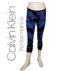 ck Calvin Klein PERFORMANCE Blue Tie Dye Capri  Legging Pants Yoga    / M