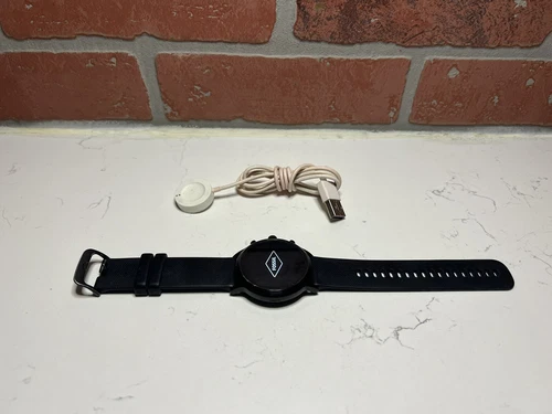 Fossil Stainless Steel Case Faux Leather Smart Watches