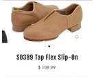 Bloch S0388 Tap-Flex Girls Ladies Size 4.5 Tan Q Tap Shoes Oxford style
