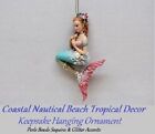 Bejeweled  Mermaid Coastal Nautical Beach Tropical Decor  Keepsake Xmas Ornament