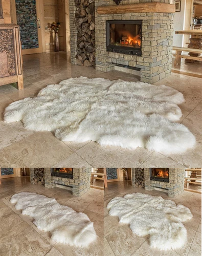 Fell- & Kunstfell-Teppiche in Braun