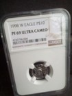 1998 W 1/10 OZ $10 Platinum American Eagle NGC PF69 ULTRA CAMEO
