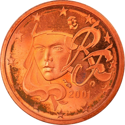 Pièces de monnaie françaises de 5 francs 2 francs en cuivre