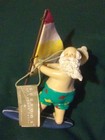 Santa Claus Ornament - Santa On A Surf Board