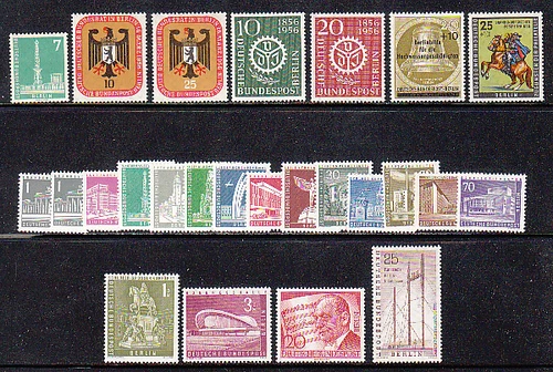Briefmarken aus Berlin (1949-1990) als Sammlung aus Berlin Postfrische