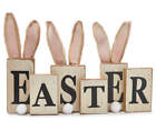 3D "Easter" Bunny Ear Wood  Décor 18"