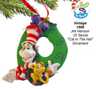 Vintage 1998  Jim Henson Dr Seuss Cat In The Hat  Ornament Christmas Holiday