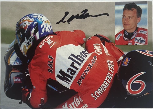 Unzertifizierte originale Autogramme & -graphen von Motorradfahrern Autogrammkarte