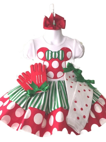 Vacaciones de Minnie Mouse Handmade Niñas Vestidos