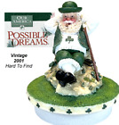 Possible Dreams Santa Claus Figurine  Schanchie Iris Celtic Candle Jar Topper