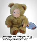 Vintage Anne Geddes Baby Bear #525911 w/ Tag  Plush Stuffed Animal Baby Doll