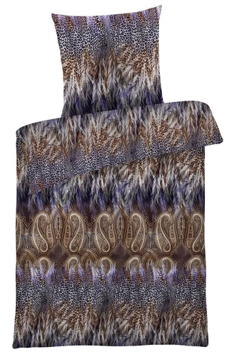 Geometrische Bettwäsche aus Satin