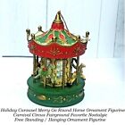 Holiday Carousel Merry Go Round Ornament Carnival Circus Fairground Favorite 