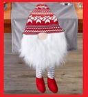 WINTER LANE CHRISTMAS Table Runner 3-Dimensional Gnome fur beard & Sweater knit 
