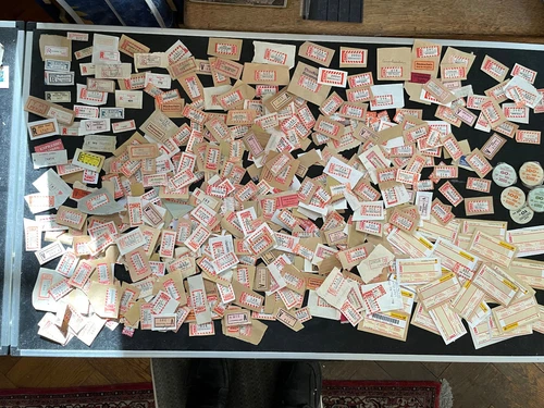 Echte Einschreibezettel für Sammler aus der Bundesrepublik