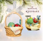 2003 Vintage Hallmark Keepsake Ornament Craft, Sewing Basket of Joy  In Box