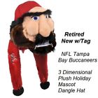 NFL Tampa Bay Buccaneers 3Dimensional Plush Holiday Mascot Dangle Christmas Hat 