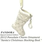 Pandora Charm Porcelain Ornament Santa Christmas Stocking Boot Limited Edition