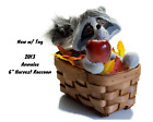 w/ Tag  2013  Annalee  Doll 6" Autumn Fall Harvest Thanksgiving Raccoon