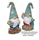 9" Beach Bum Coastal Gnome Decorative figurine ornament statue Indoor / Outdoor