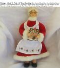 HTF - Vintage 18" Mrs. Santa Claus Baking Figure Gingerbread House & Cookie 