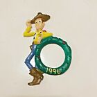 1996 Disney Vintage Toy Story Woody Christmas promotional Ornament Photo Frame